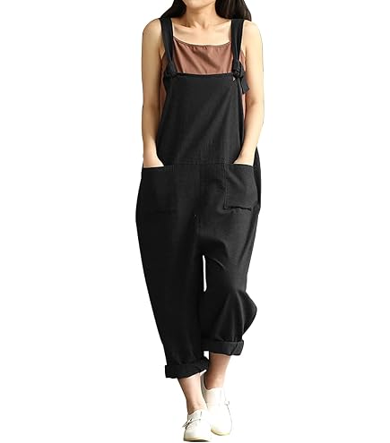 Amazon.com: Aedvoouer Women's Jumpsuits Overalls Wide Leg Linen